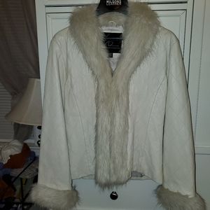 White Venus Williams Leather Jacket